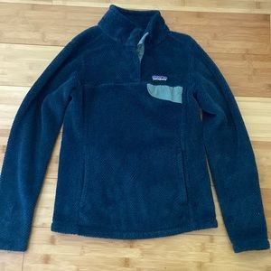 Dark blue fluffy Patagonia sweater